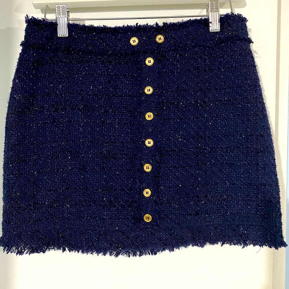 Blue mini skirt